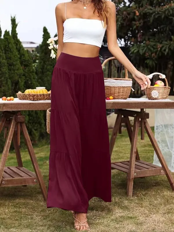 Popular Wide Leg High Waist Loose Pants