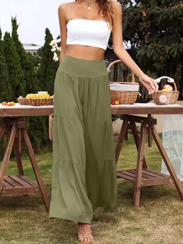 Popular Wide Leg High Waist Loose Pants