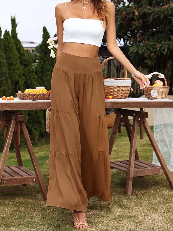 Popular Wide Leg High Waist Loose Pants