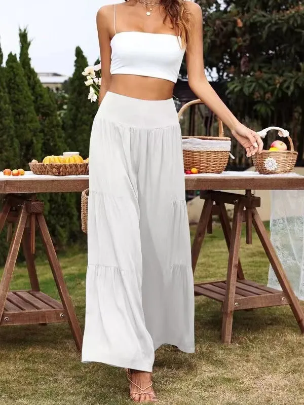 Popular Wide Leg High Waist Loose Pants