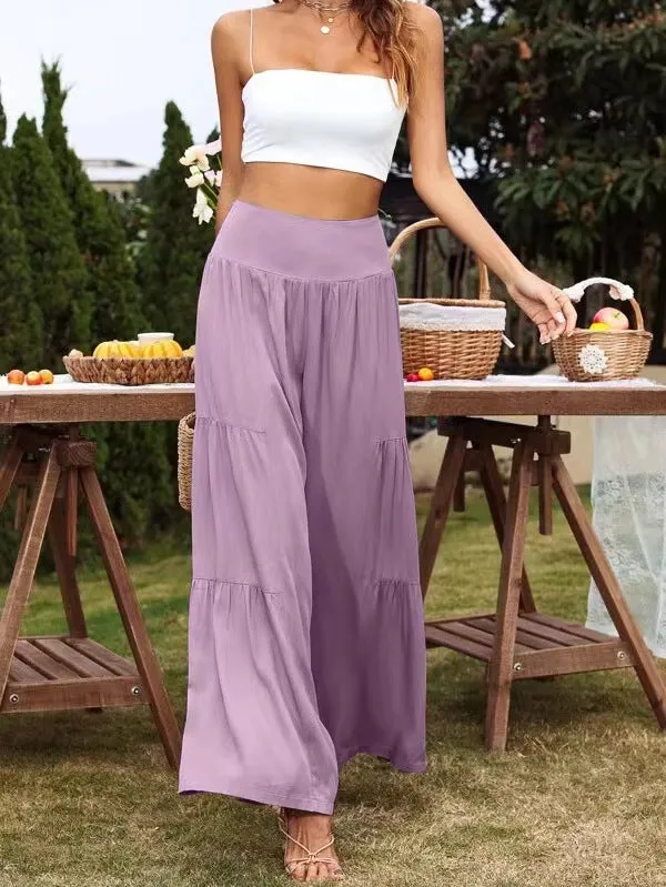 Popular Wide Leg High Waist Loose Pants