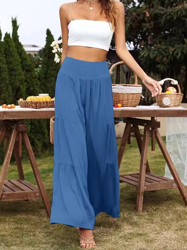 Popular Wide Leg High Waist Loose Pants