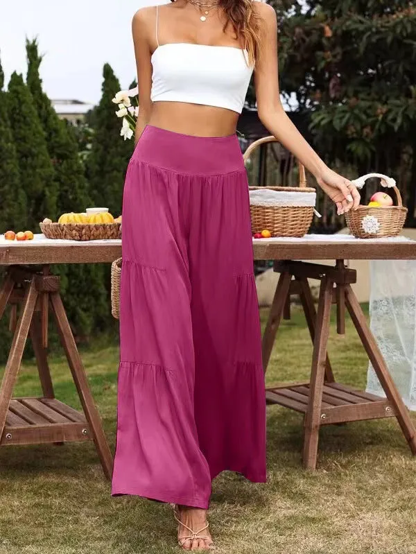 Popular Wide Leg High Waist Loose Pants