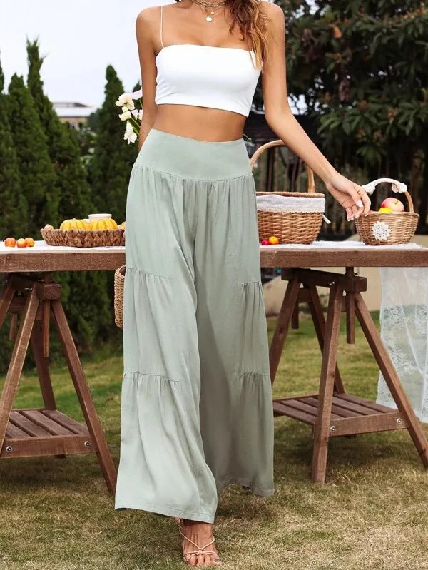 Popular Wide Leg High Waist Loose Pants