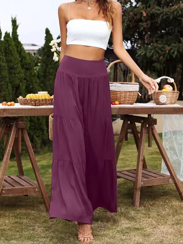 Popular Wide Leg High Waist Loose Pants