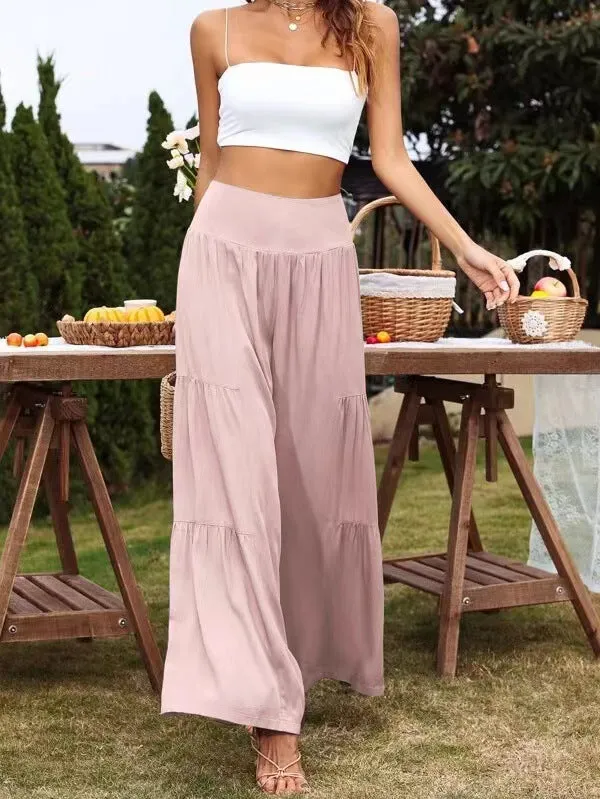 Popular Wide Leg High Waist Loose Pants