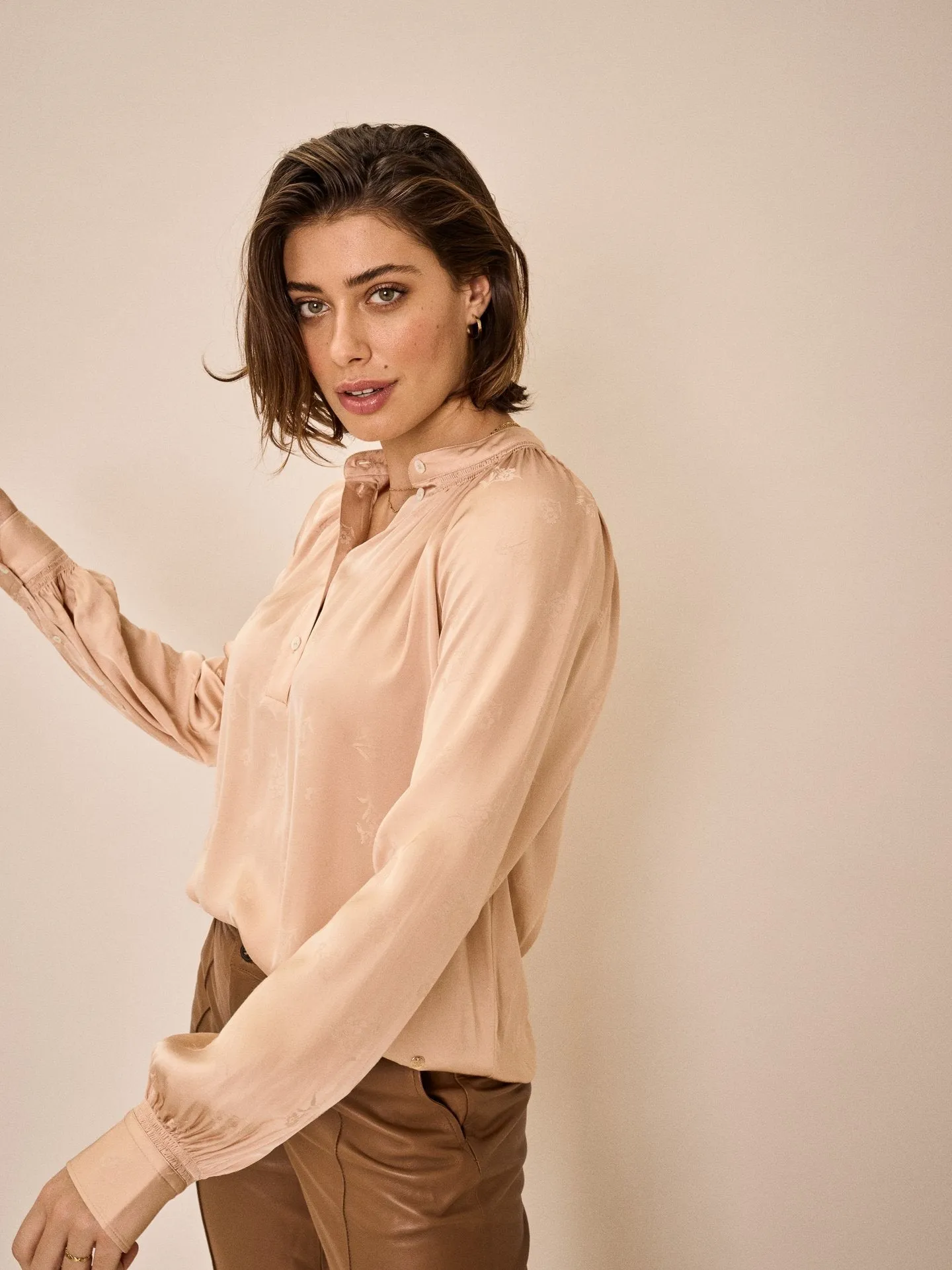 Quin Jacquard Blouse