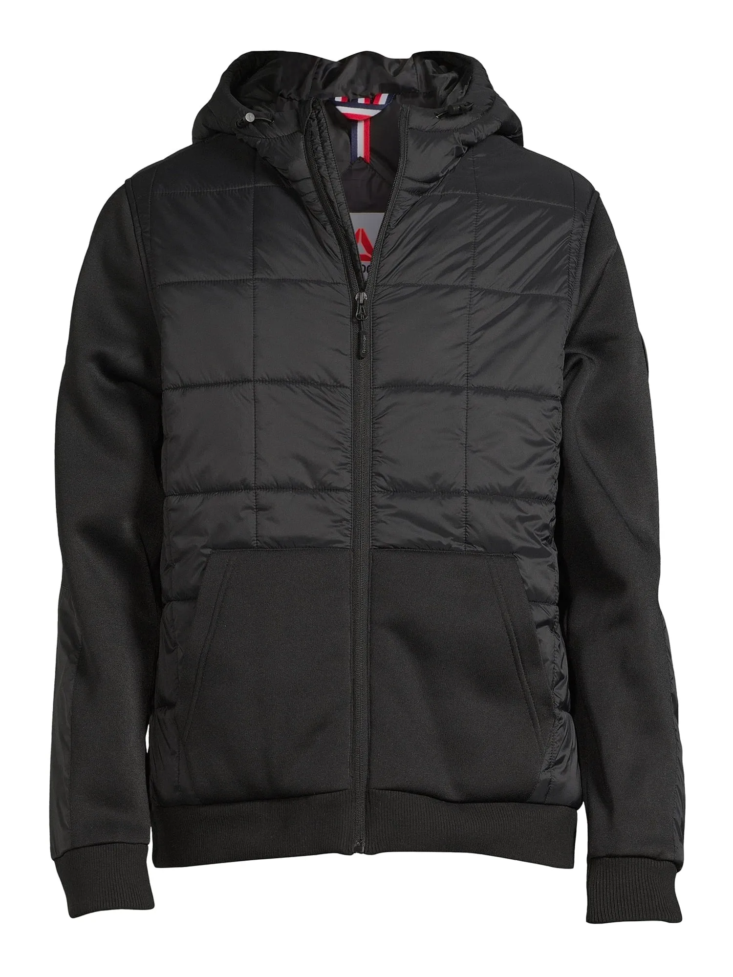 Reebok Men's Mixed Media Puffer Jacket with Hood, Sizes M-2X