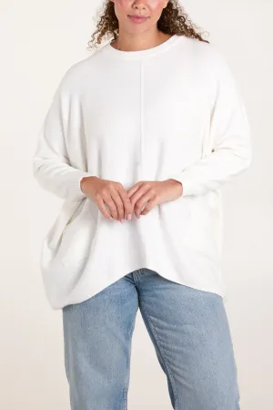 Round Neck Pocket Jumper