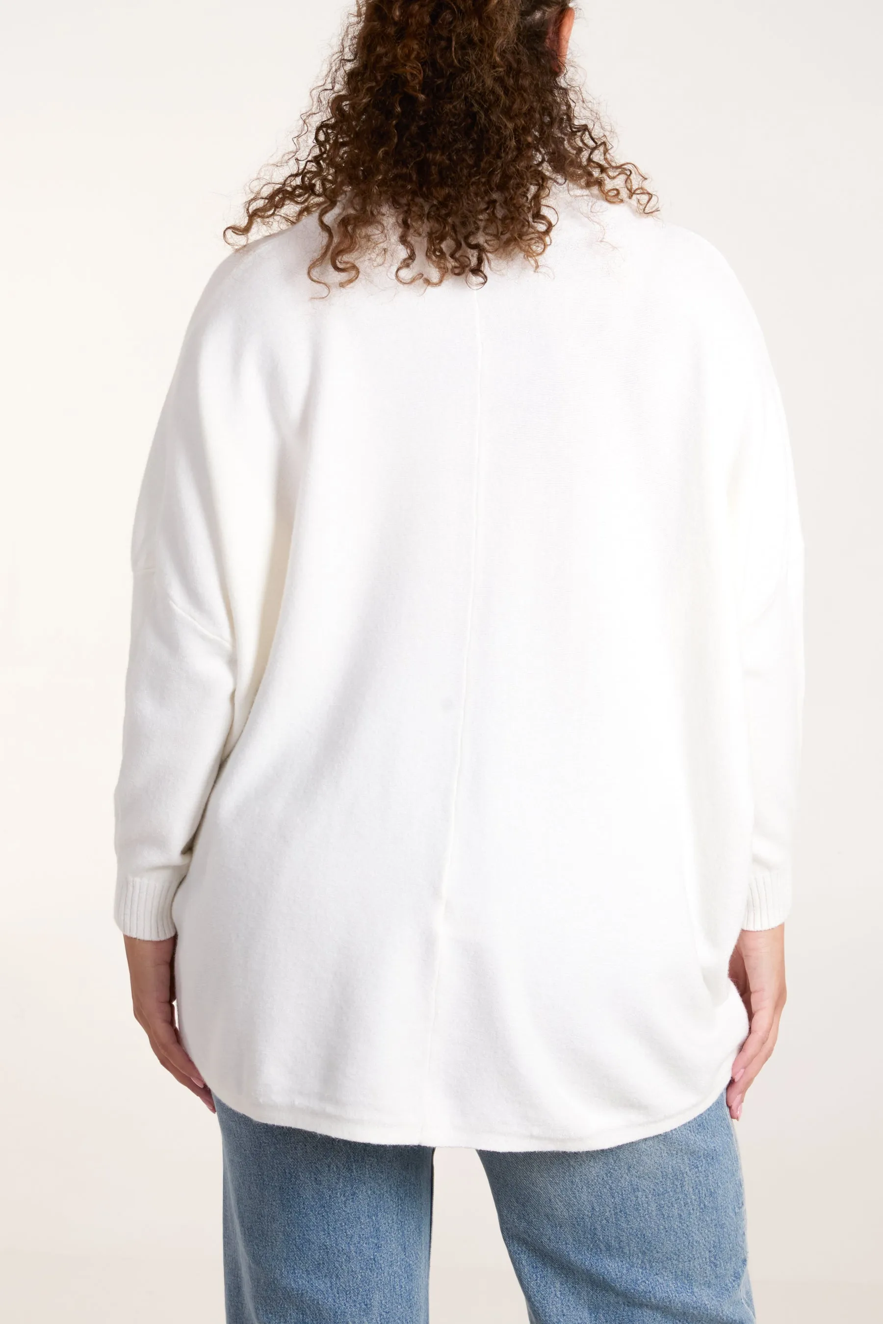 Round Neck Pocket Jumper