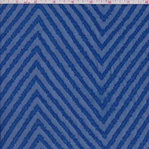 Royal Chevron Jacquard Chiffon Fabric