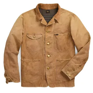 RRL by Ralph Lauren Corduroy-Collar Canvas Jacket Vintage Khaki
