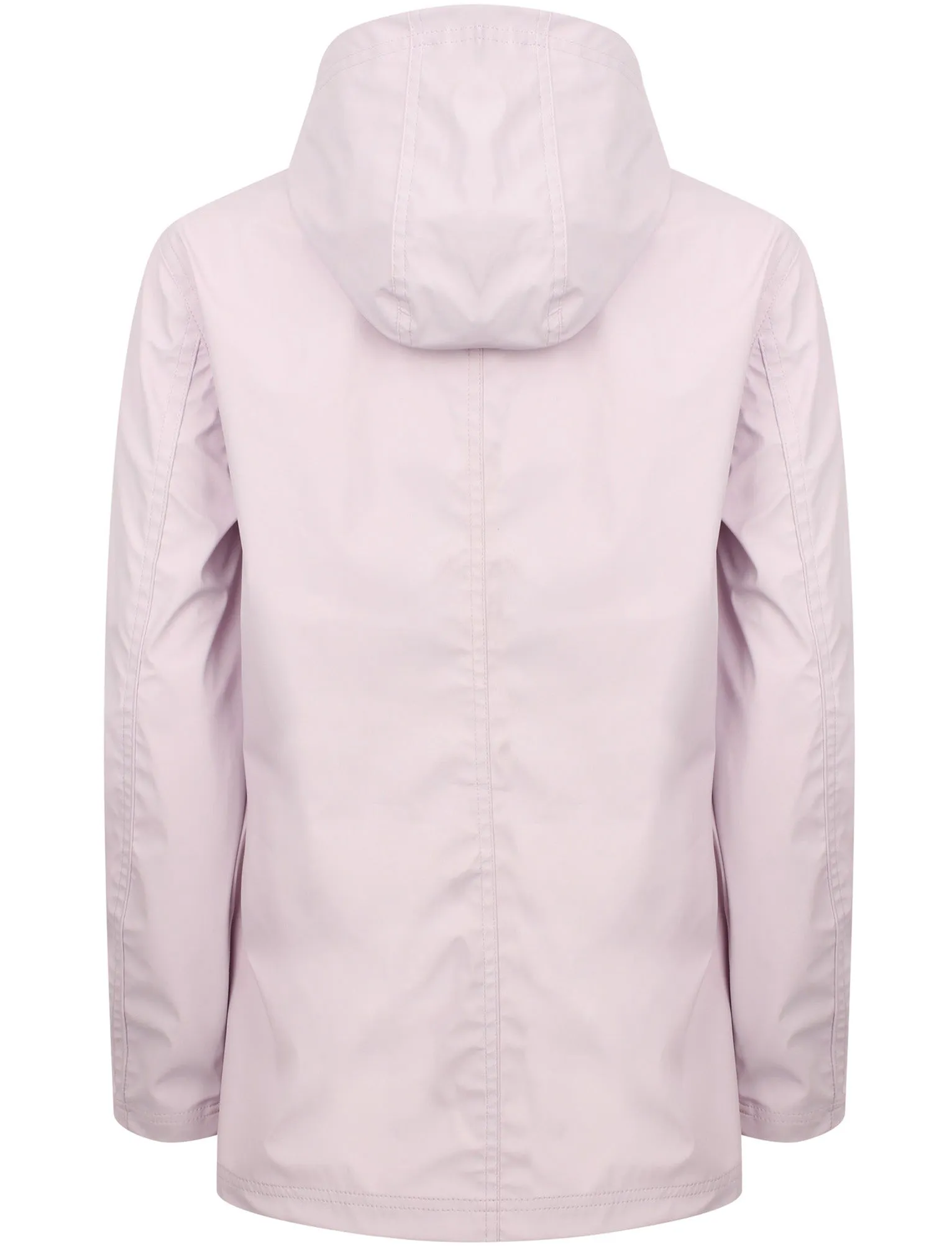 Shine  Matte Hooded Rain Coat In Lavender Fog - Tokyo Laundry