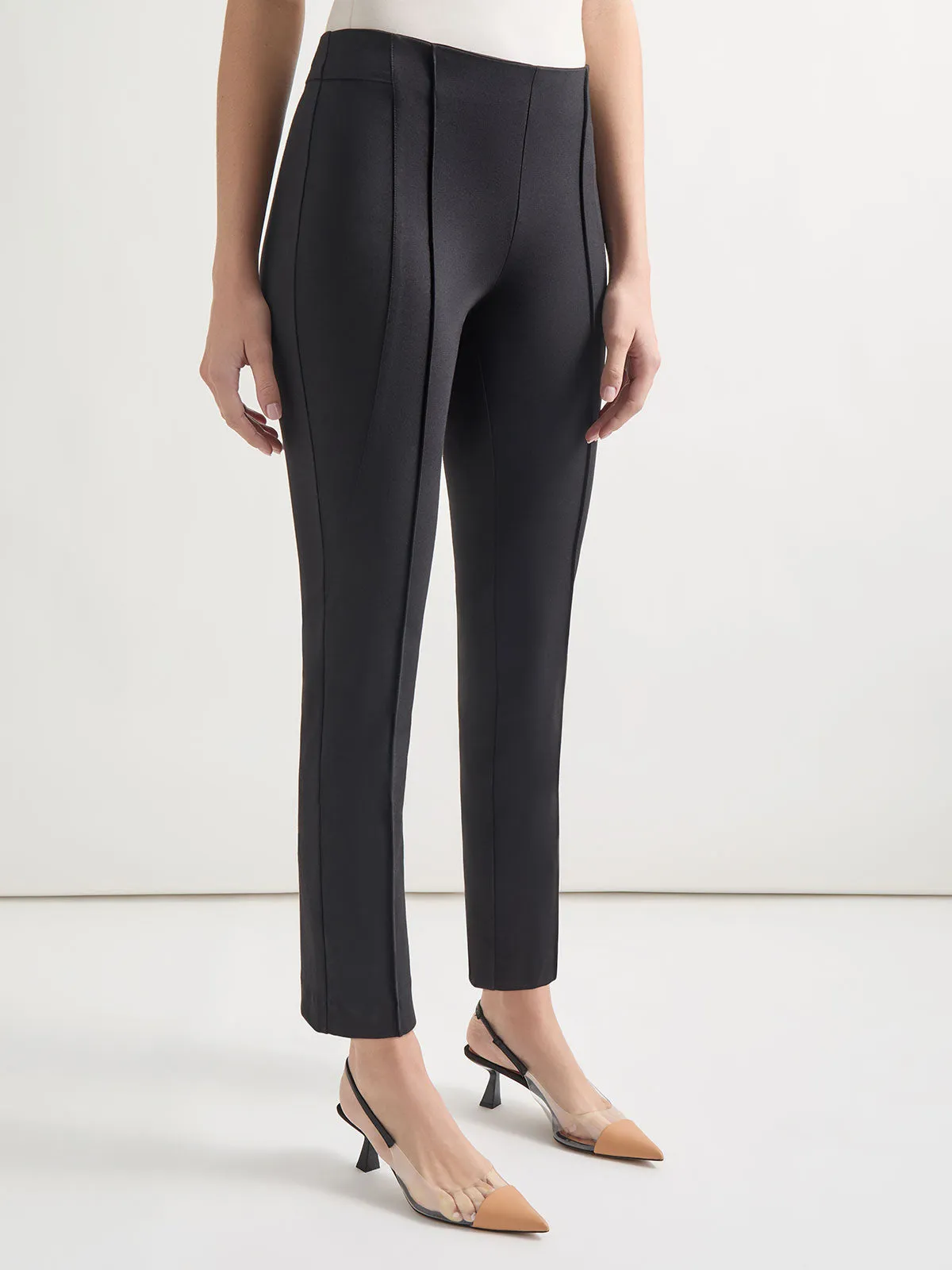 Slim-Fit Ankle-length Ponte Pant