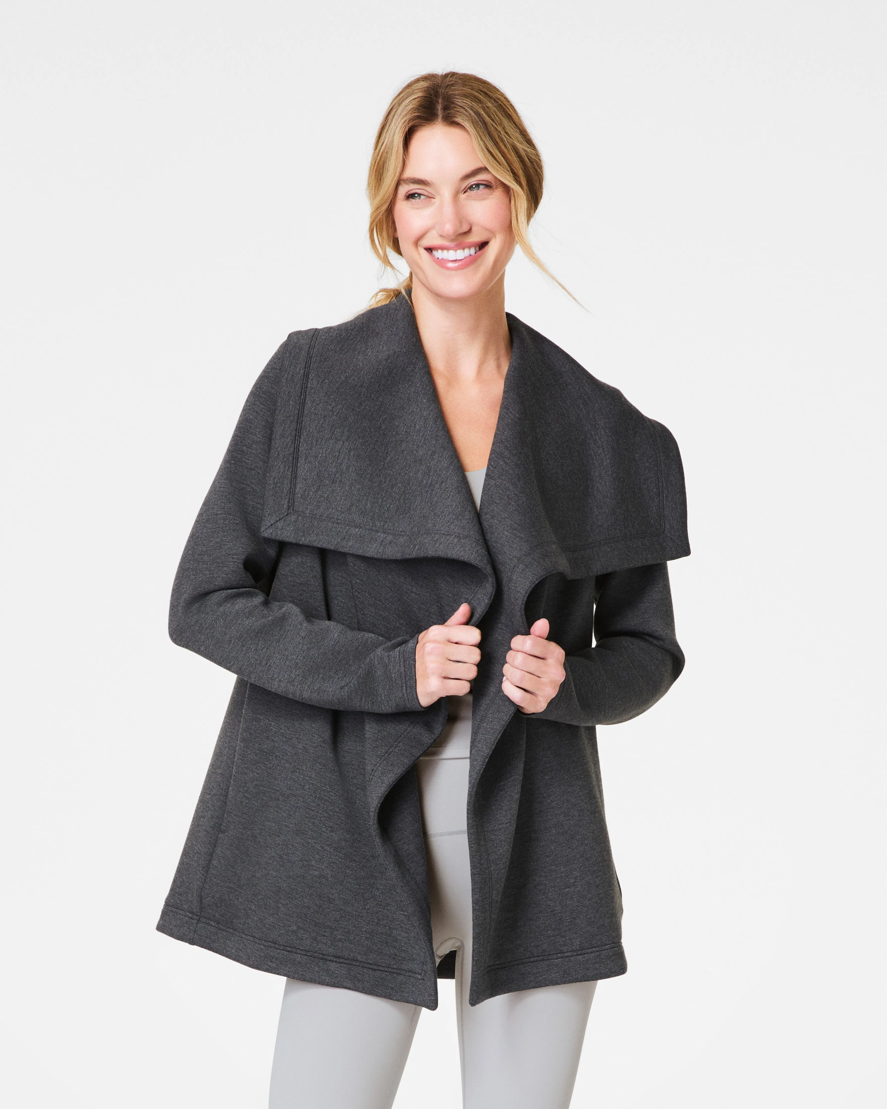 SPANX® AirEssentials Open Wrap Cardigan, Heather