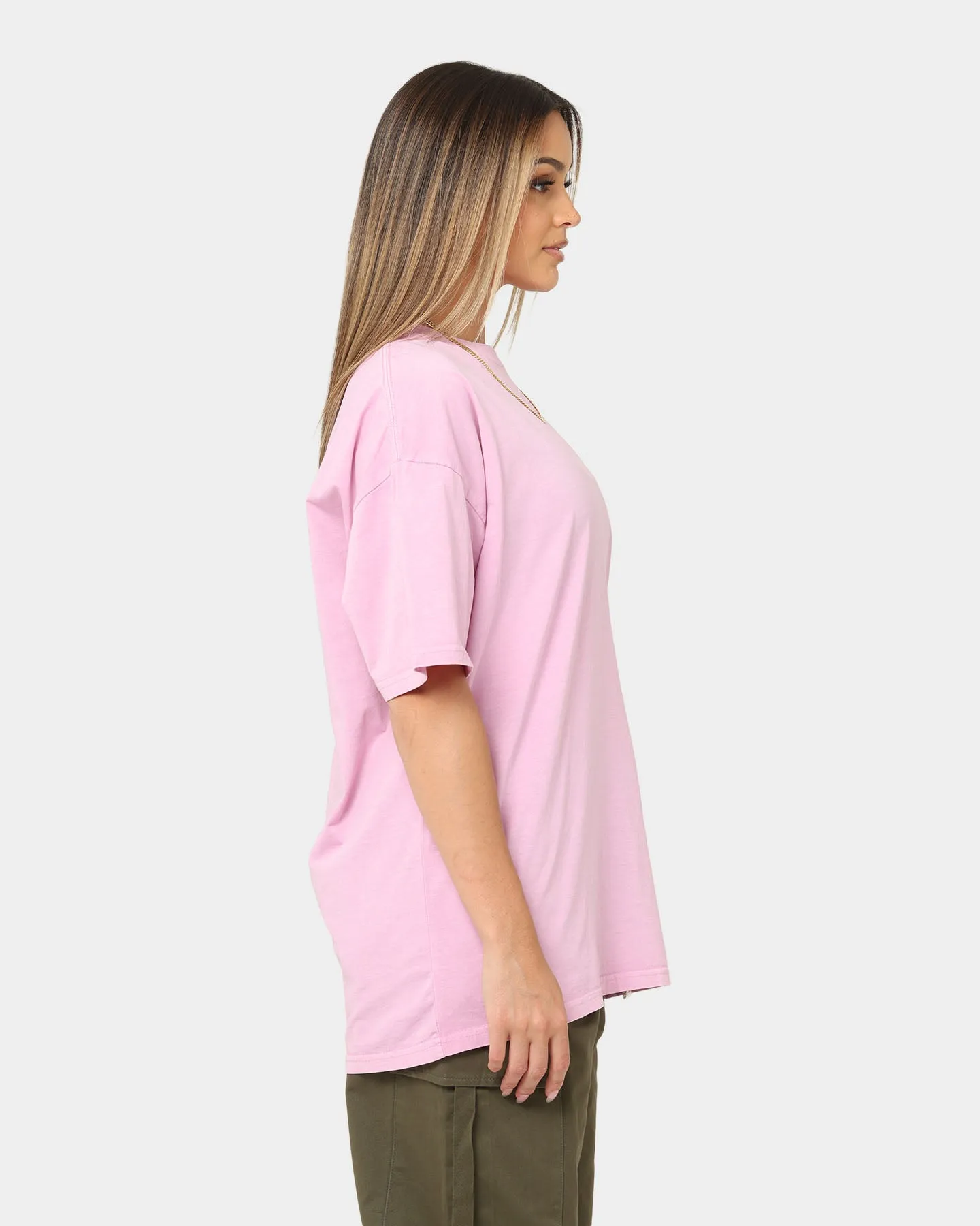 Stussy Women's Graffiti Pigment Relaxed T-Shirt Lemonade