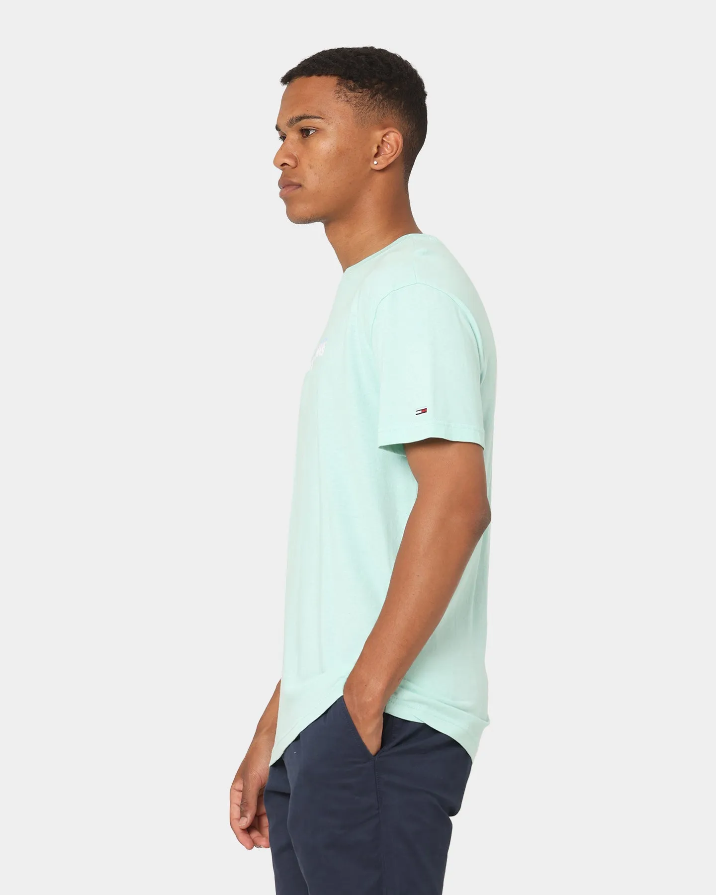 Tommy Jeans Linear Logo T-Shirt Light Powdery Blue