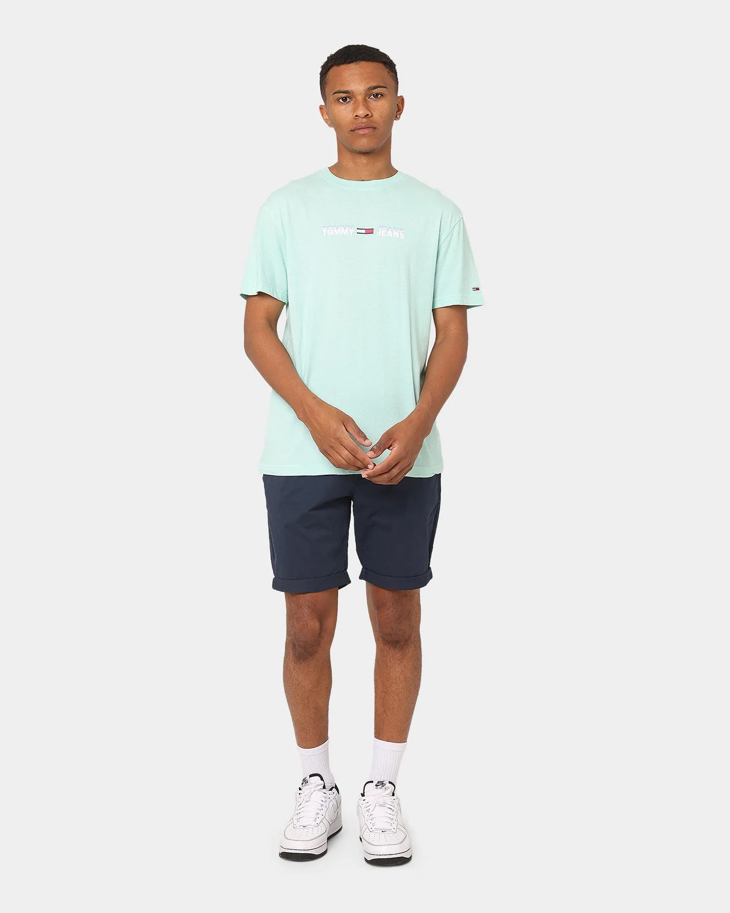 Tommy Jeans Linear Logo T-Shirt Light Powdery Blue