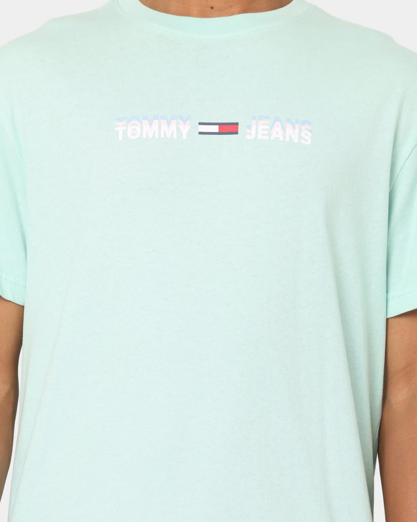 Tommy Jeans Linear Logo T-Shirt Light Powdery Blue