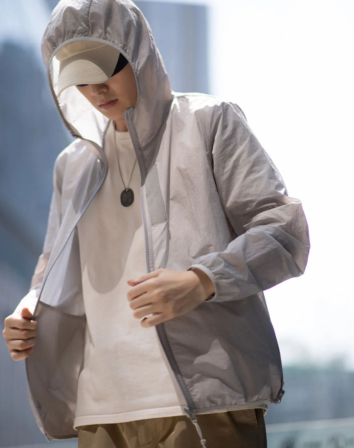 Tooling Light and Breathable UPF50 Portable UV Protection Skin Men's Jacket