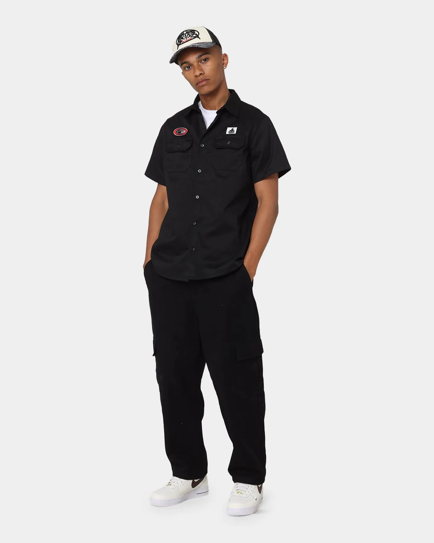 X-Large Patches Work Shirt Black