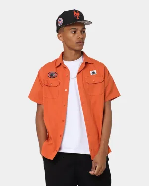 X-Large Patches Work Shirt Rust